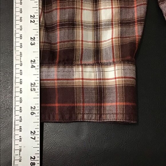 Magellan Sportswear Men's Brown Plaid Button Up Shirt XXL - Picture 8 of 10